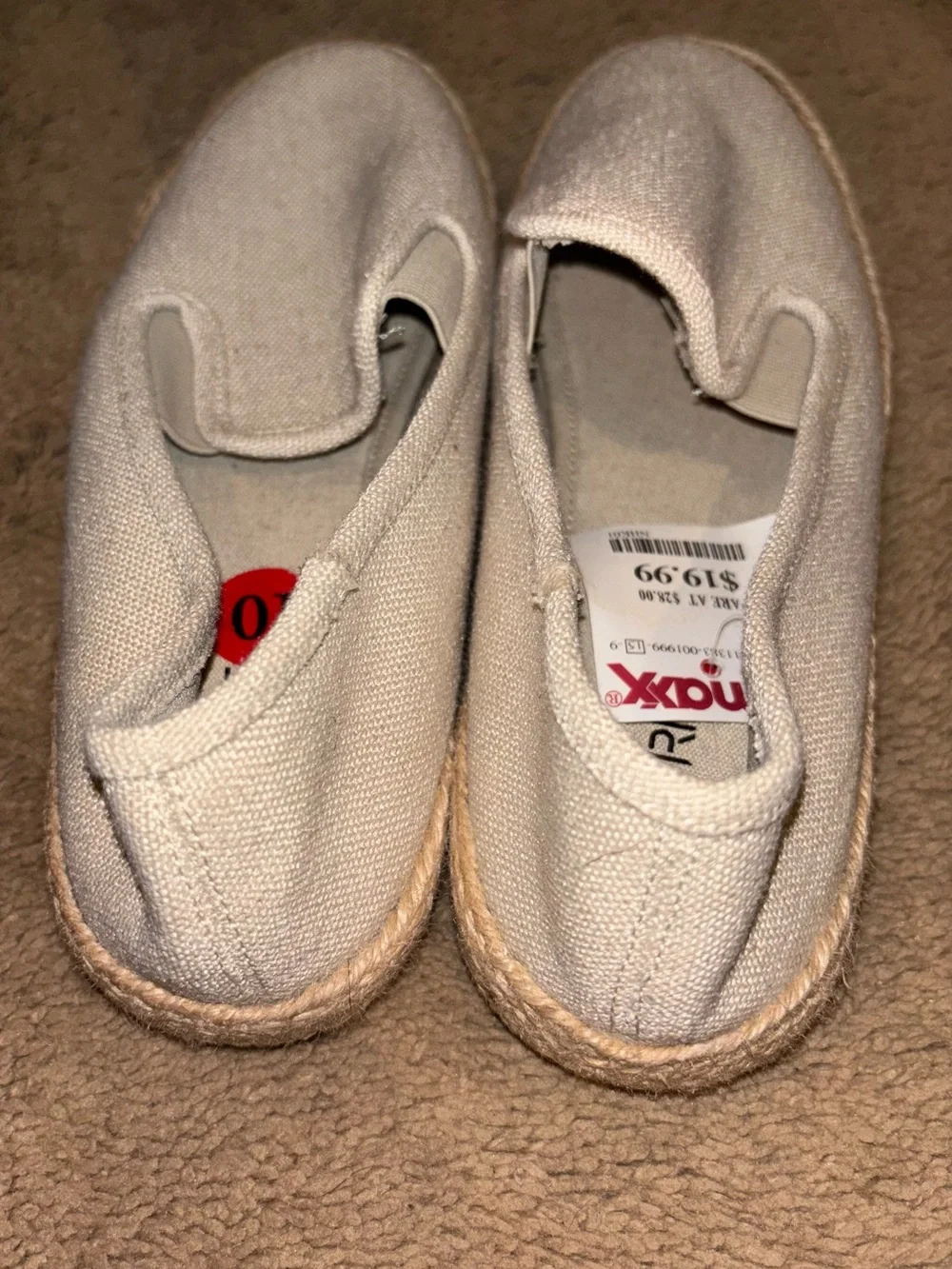 Esprit Beige Canvas Slip-On Espadrilles